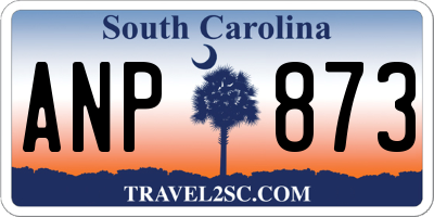 SC license plate ANP873