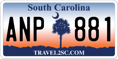 SC license plate ANP881
