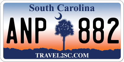 SC license plate ANP882