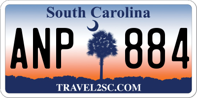 SC license plate ANP884