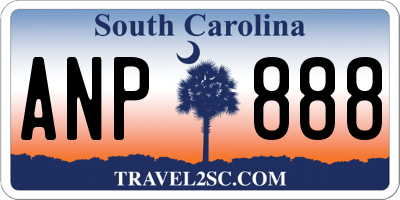 SC license plate ANP888