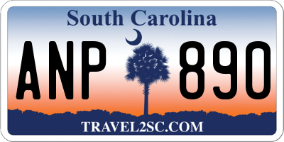 SC license plate ANP890
