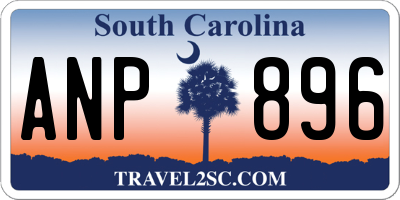 SC license plate ANP896