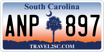 SC license plate ANP897