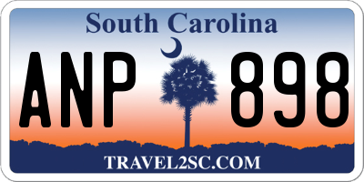 SC license plate ANP898