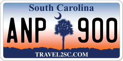 SC license plate ANP900