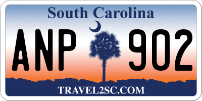 SC license plate ANP902