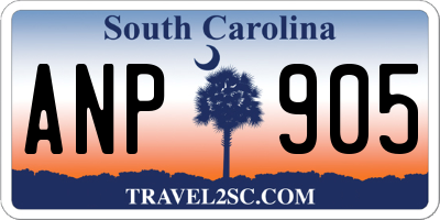 SC license plate ANP905