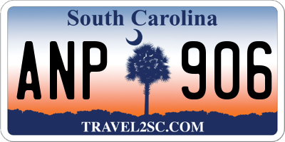 SC license plate ANP906