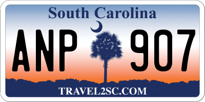 SC license plate ANP907