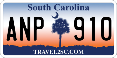 SC license plate ANP910