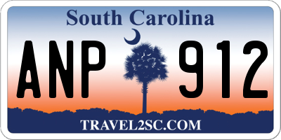 SC license plate ANP912