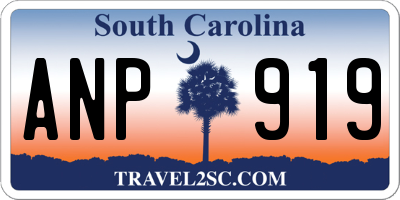SC license plate ANP919