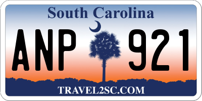 SC license plate ANP921