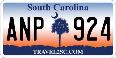 SC license plate ANP924