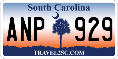 SC license plate ANP929
