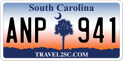 SC license plate ANP941