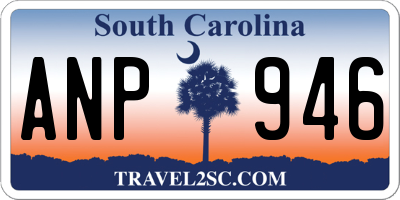 SC license plate ANP946