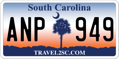 SC license plate ANP949