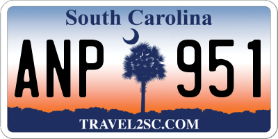 SC license plate ANP951