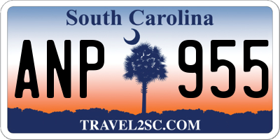 SC license plate ANP955
