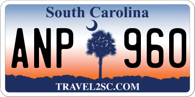 SC license plate ANP960