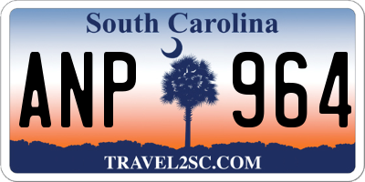 SC license plate ANP964