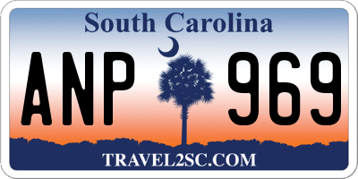 SC license plate ANP969
