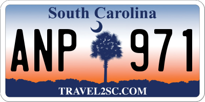 SC license plate ANP971