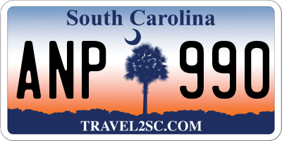 SC license plate ANP990