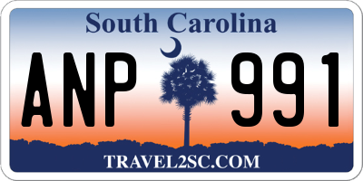 SC license plate ANP991
