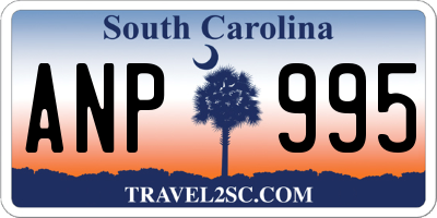 SC license plate ANP995