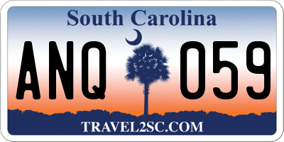 SC license plate ANQ059