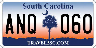 SC license plate ANQ060