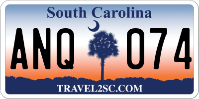 SC license plate ANQ074