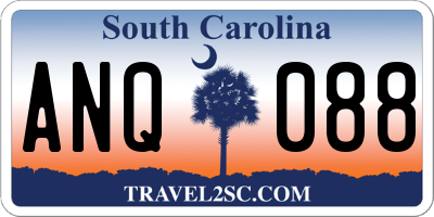 SC license plate ANQ088
