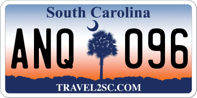 SC license plate ANQ096