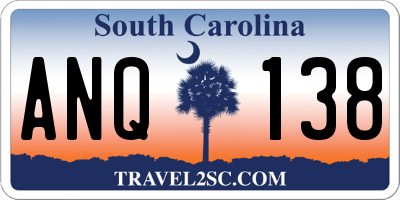 SC license plate ANQ138
