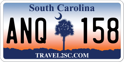 SC license plate ANQ158