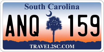 SC license plate ANQ159
