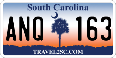SC license plate ANQ163