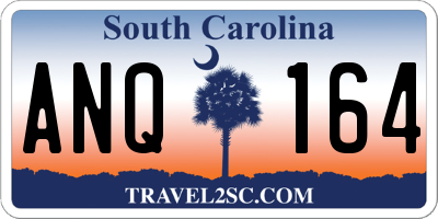 SC license plate ANQ164