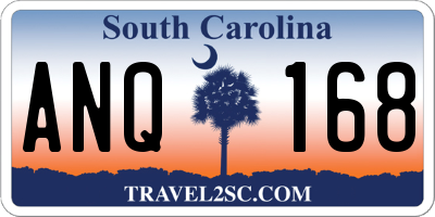 SC license plate ANQ168