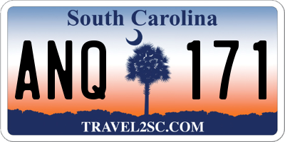 SC license plate ANQ171