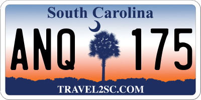 SC license plate ANQ175