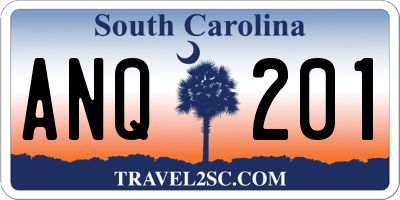 SC license plate ANQ201