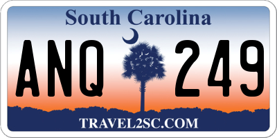 SC license plate ANQ249