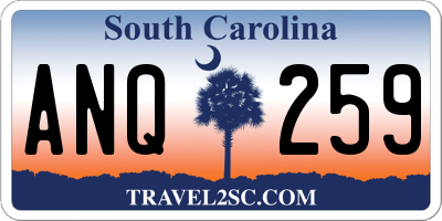 SC license plate ANQ259