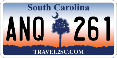 SC license plate ANQ261