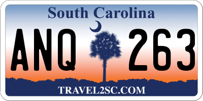 SC license plate ANQ263